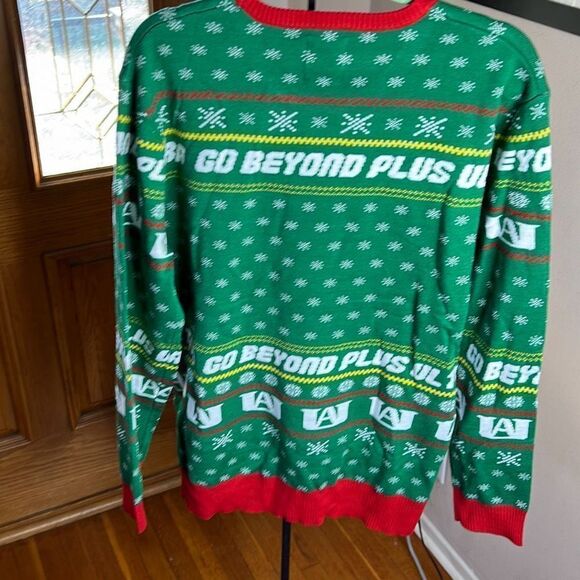 My Hero Academia Ugly Christmas Sweater Extra Large Green Anime Box Lunch NWT - Picture 5 of 6